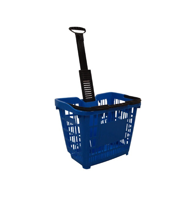 Panier de magasin 43 litres à roulettes