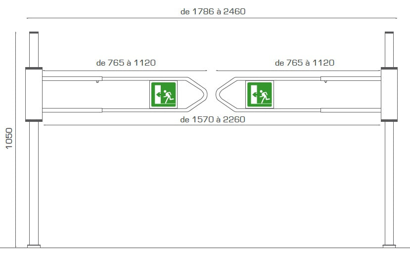 Issue de secours extensible